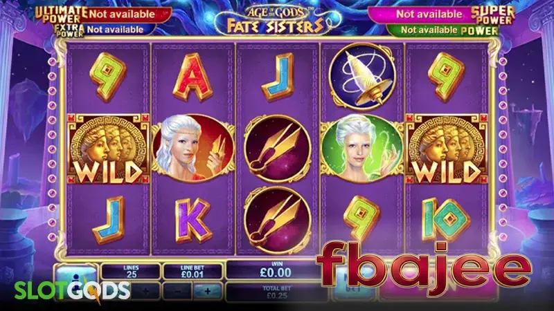 Age of the Gods: Fate Sisters স্লট গেমের ইন্টারফেস এবং থিম